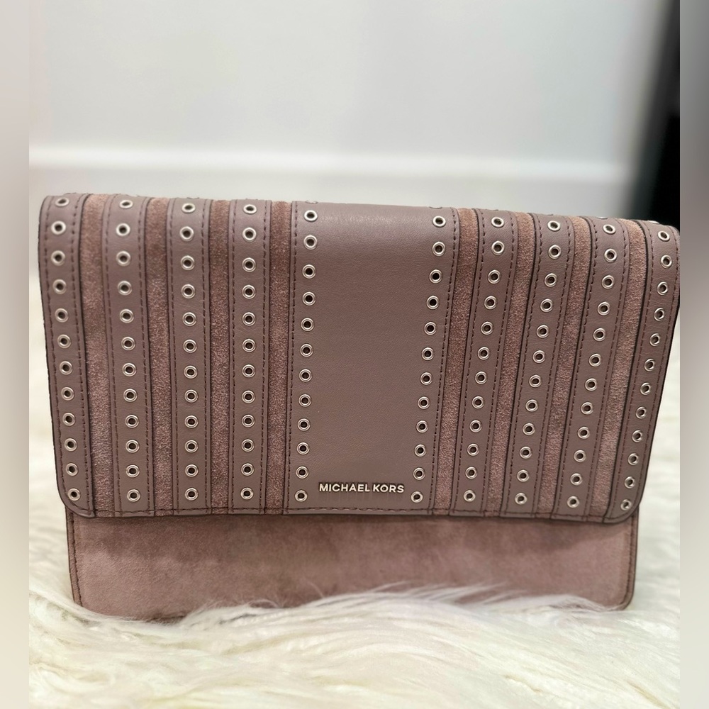 Michael Kors Suede Leather Crossbody Bag